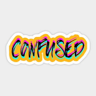 Confused 2 Sticker